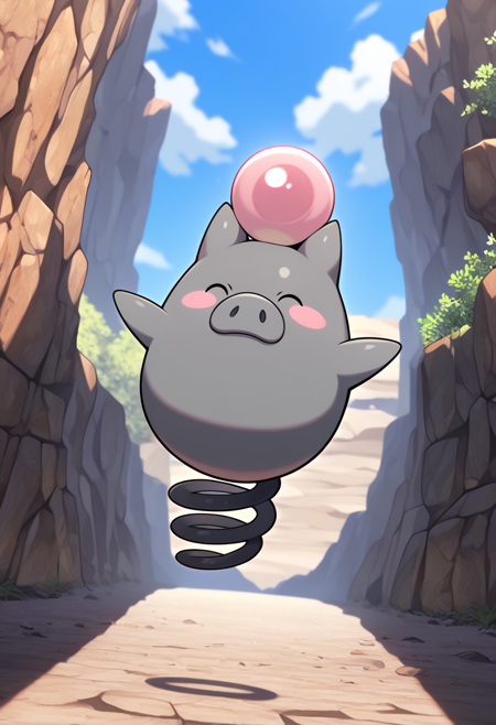 Spoink - Bounce - バネブ - Pokemon #325 (Creature) v1.0