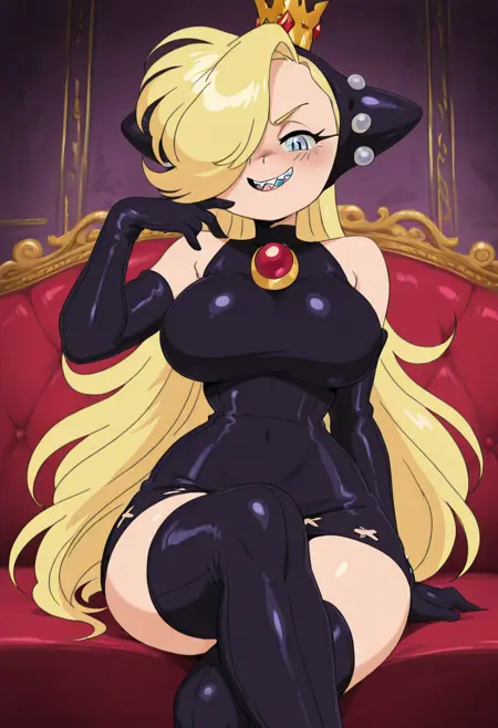 Wapeach: Warupeach | ワルピーチ (Super Mario) [Illustrious]