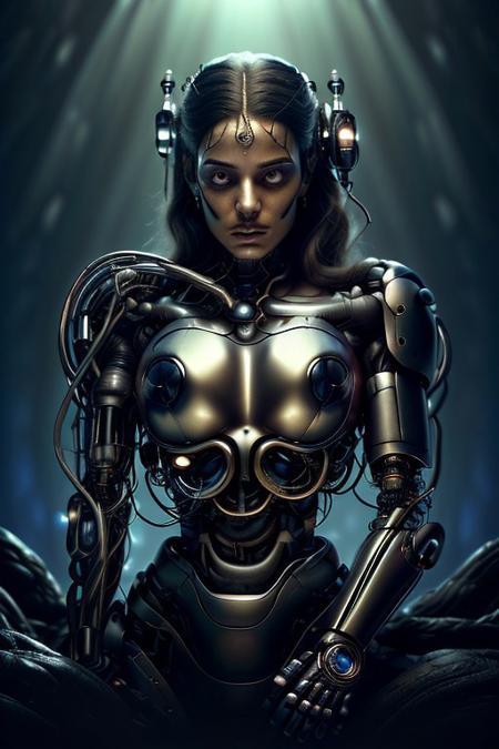 cinematic film still silverpulse, cyborg snake, simple background, high quality, artistic, vibrant colors, detailed textures. futuristic sleek/glossy silver and blue glow, vibrant colors, detailed textures., Concept art, cyborg, background, vintage, modern, SilverPulse, <lora:SilverPulseMorphXL:0.8>, excellent composition, artistic, highly detail, holy, sunny, dynamic dramatic beautiful full taking . shallow depth of field, vignette, highly detailed, high budget, bokeh, cinemascope, moody, epic, gorgeous, film grain, grainy,