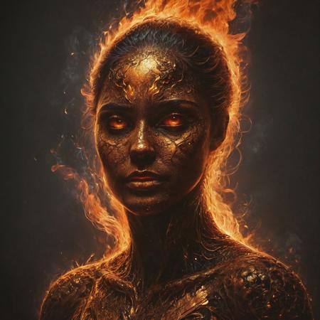 Silhouette real, breathtaking detailed, masterpiece, lovely, charming, awe-inspiring, radiant, magnificent. (real female withvibrant orange glowing smoldering accent and shiny gold color scheme:1.02). glossy.
<lora:InkArtXL_1.2:0.4> <lora:FaeTastic:0.35> . award-winning, professional, highly detailed . extremely high-resolution details, photographic, realism pushed to extreme, fine texture, incredibly lifelike, high contrast, well defined, realistic skin, detailed skin.