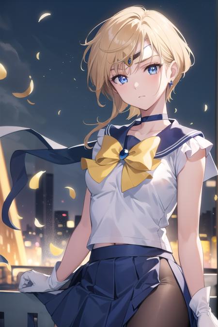 sailoruranus, <lyco:sailoruranus-lyco-nochekaiser:1>,
sailor uranus, blonde hair, blue eyes, (parted bangs:1.5), short hair, very short hair,
BREAK back bow, blue bow, blue choker, blue gemstone, blue sailor collar, blue skirt, bow, bowtie, choker, circlet, earrings, elbow gloves, gem, gloves, jewelry, miniskirt, pleated skirt, sailor collar, shirt, short sleeves, skirt, white gloves, white shirt, yellow bow, yellow bowtie,
BREAK outdoors, city,
BREAK looking at viewer, (cowboy shot:1.5),
BREAK <lyco:GoodHands-beta2:1>, (masterpiece:1.2), best quality, high resolution, unity 8k wallpaper, (illustration:0.8), (beautiful detailed eyes:1.6), extremely detailed face, perfect lighting, extremely detailed CG, (perfect hands, perfect anatomy),