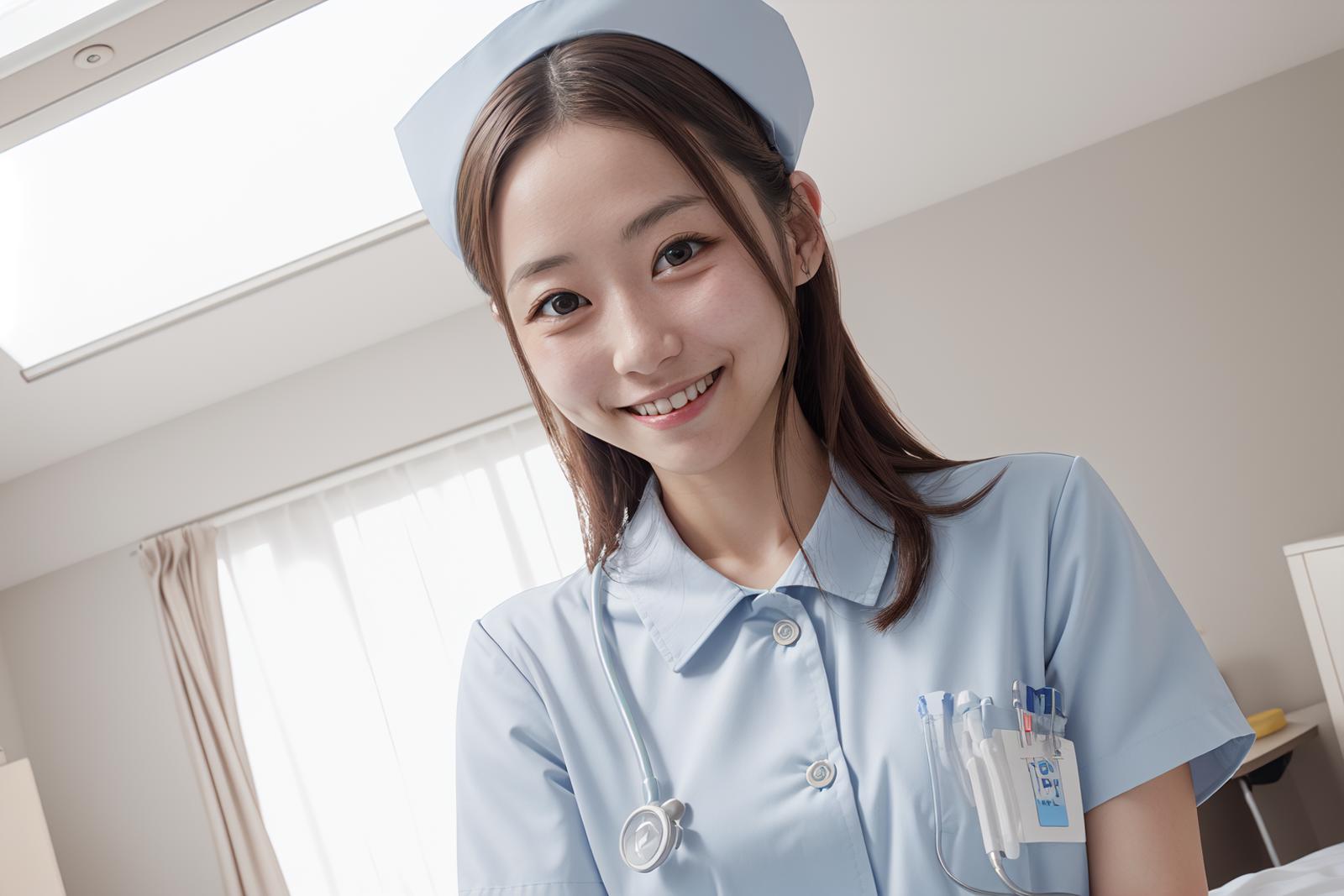 Nurse uniform, One-piece, Japanese style image by phageoussurgery439