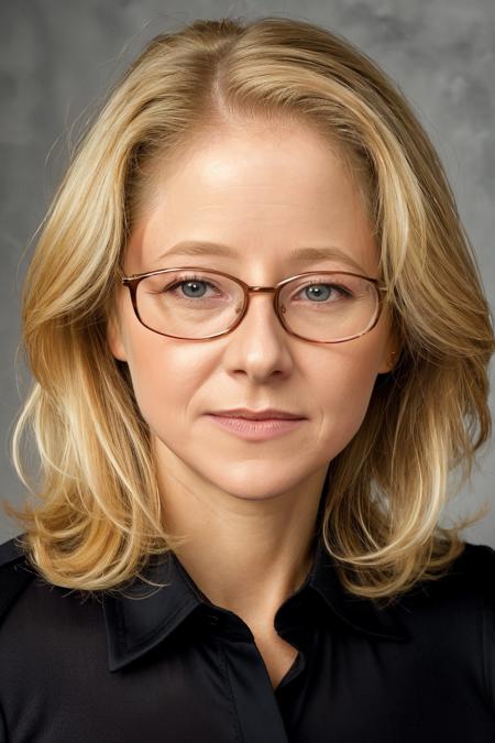 <lora:SilviaSeidelSD:0.8> silviaseidel, woman, highly detailed, professional portrait, face, shallow depth of field, soft light, blonde hair, medium hair, gradient background, small glasses,