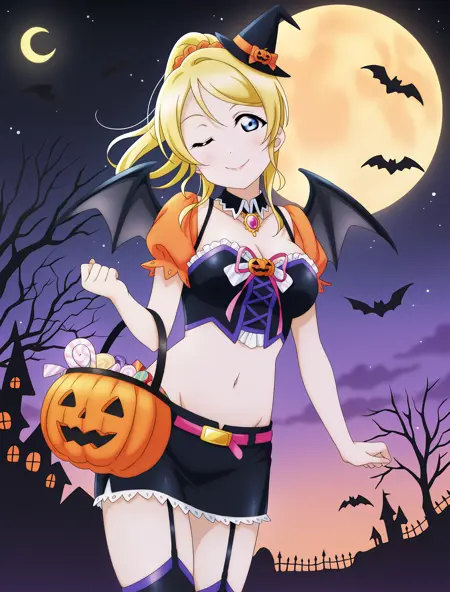 [TEST]絢瀬絵里ハロウィンVer. / Halloween (Storm in Lover) Costume of Eli Ayase #Love Live! #μ's #Ayase Eli