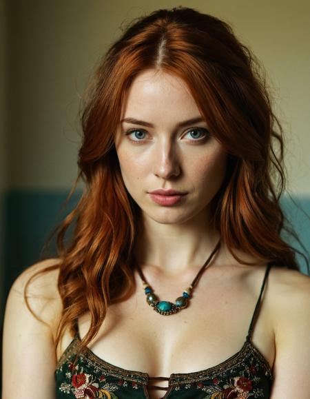Gorgeous auburn haired woman