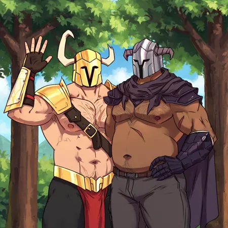 Auren & Argen ("Debuffed" comic by Ghangaji)