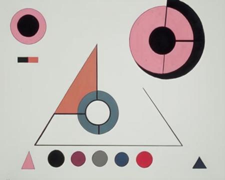 Kandinsky abstract circle no humans signature