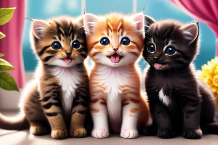 group of fyuyK4 kittens, high quality.  <lora:fluffyKittens_v2_4368:0.95>