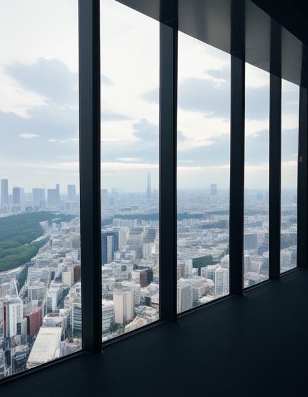 [PONY, Animagine] Inside of SHIBUYA SKY GALLERY & A View of Tokyo from There for pony v1.21