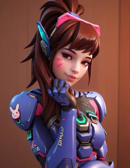 D.va Overwatch 2 base skin (Illustrious)