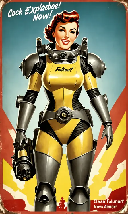 Fallout Pin-Up Posters SDXL ( Concept)