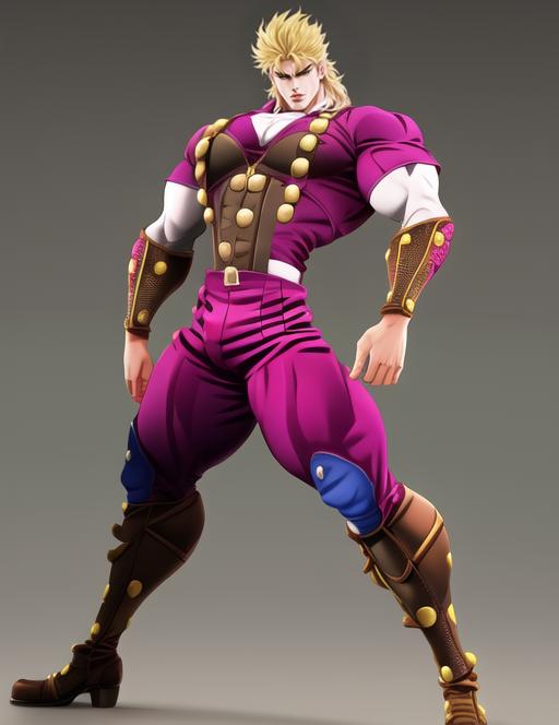 Dio Brando (Phantom Blood) - LoRA - v2 Showcase