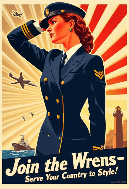 Wrens' (Women's Royal Naval Service) Uniform (Flux) V1