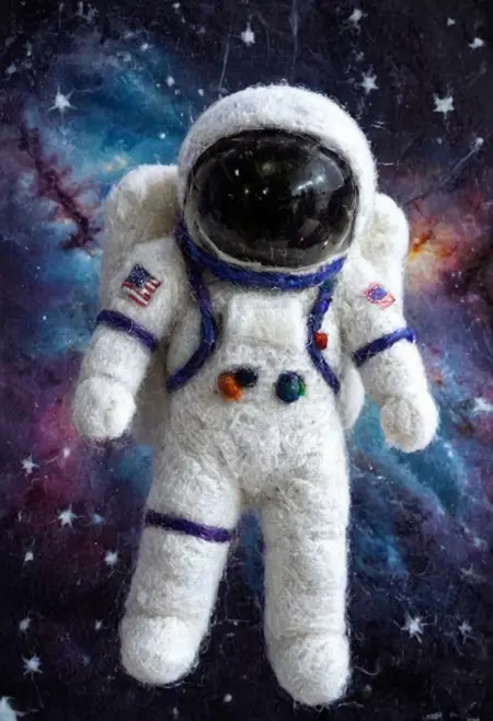 SDXL Needle Felt Style