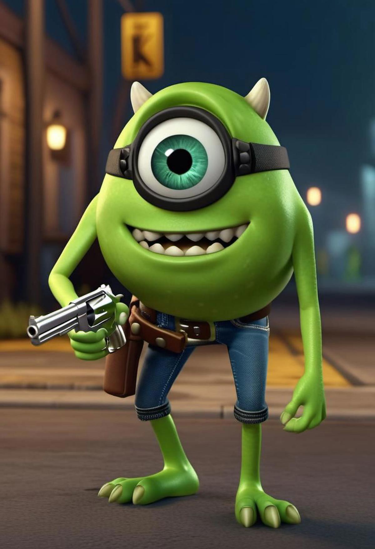 Mike Wazowski - SDXL image by Red_Raven