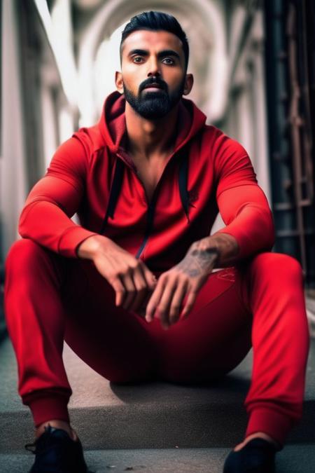 lowery david a man <lora:KL-Rahul_Lowery-David-000001:1>, realistic photo in a worn ((skin-revealing skimpy erotic red tracksuit, massive hairy pecs)), big pecs, big arms, bulge, VPL, ((light bokeh)), intricate, (steel metal [rust]), elegant, erotic, exuding sexual energy, homoerotic, sharp focus, photo by greg rutkowski, soft lighting, vibrant colors, (masterpiece), ((streets)), (detailed face), looking at viewer, light smile, night, walking towards viewer, cinematic lighting, beautiful lighting, cinematic lighting, (hazy filter, film grain:1.2)