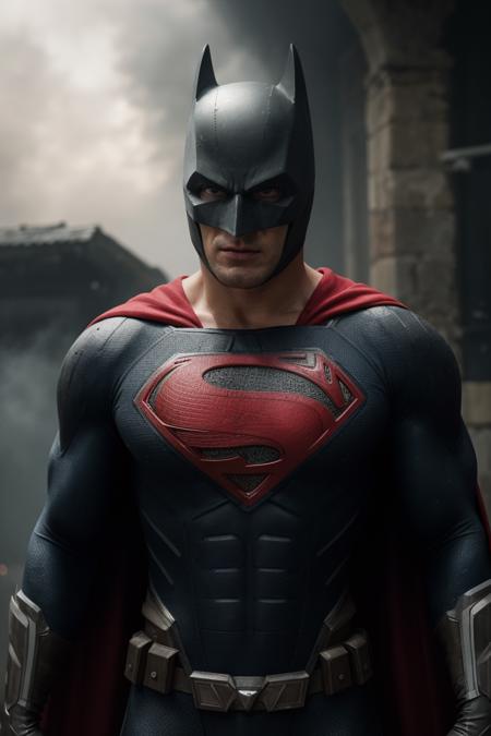 Cinematic film still of epic standoff batman vs superman, cinematic dramatic atmosphere, sharp focus, volumetric lighting, cinematic lighting, studio quality, professional color grading, very detailed face, masterpiece, best quality, highest quality:1.3, epic detailed scenery, vibrant colors, (high resolution:1.3), (sharp focus:1.3), high detailed face, intricate details, full body:1.2,
magazine cover, movie poster, wallpaper, natural lighting, perfect contrast, professional cinematic shot, 4k, perfect ambient lighting, vivid colors, intricate details, shallow depth of field, extreme cinematic photorealism:1.3,perfect cinematic atmospheric lighting, perfect realistic cinematic reflections, photographed on a Canon EOS R5, 50mm lens, F/2.8, HDR, 8k resolution, cinematic lens flares, extreme photorealism:1.3, dslr,