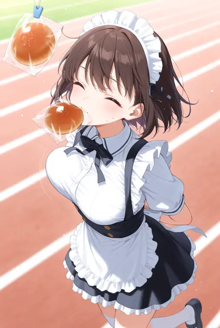 [Illust&XL] bread eating race / パン食い競争
