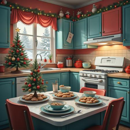 kitchen christmas illustrious