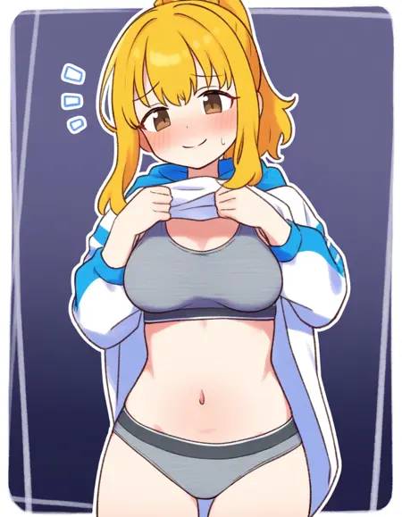 concept | lifting dress to chests | ドレスたくし上げLora