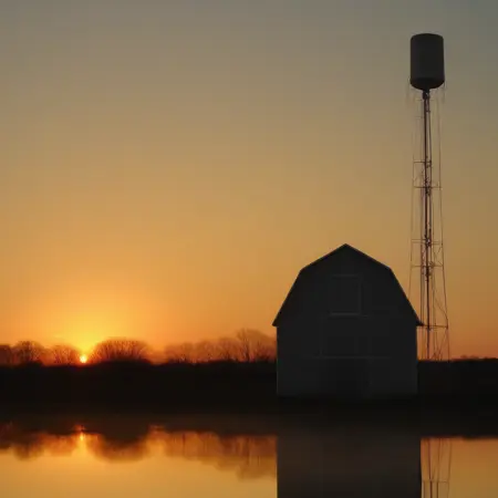 Country Lake Sunrise
