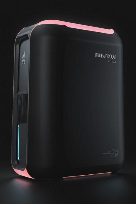 computer, glow, product shot, sleek minimalist futuristic product design <lora:Sleek_Product_Design:1>