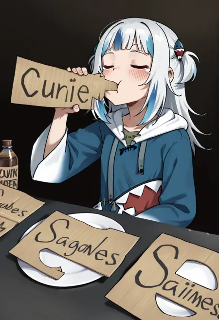 Cardboard Dinner I Meme Pose Concept I IllustriousXL and NoobAI