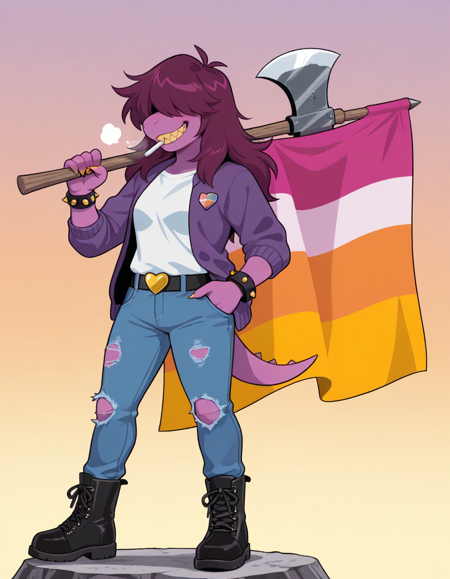 Lesbian Pride Color Flags/Pins v1.0