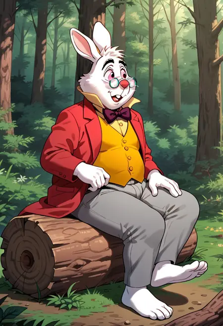 The white rabbit - Alice in Wonderland