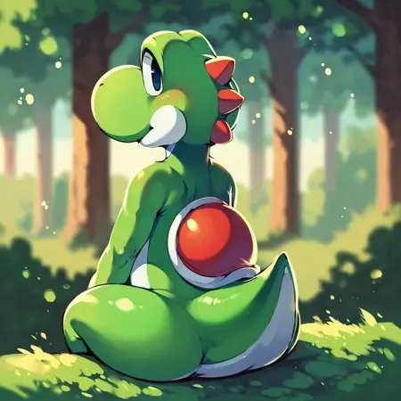 Yoshi (Super Mario Bros) PonyXL LoRA