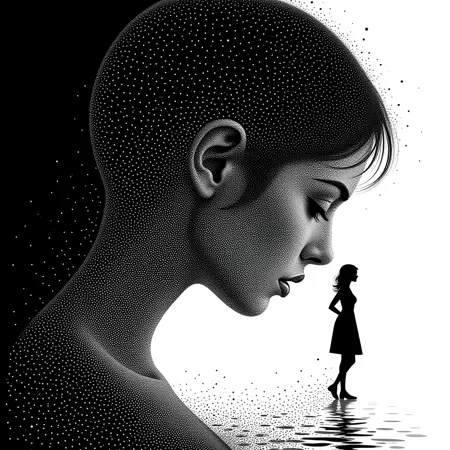 Dot Art black and white style |F1 Sora SSS+++