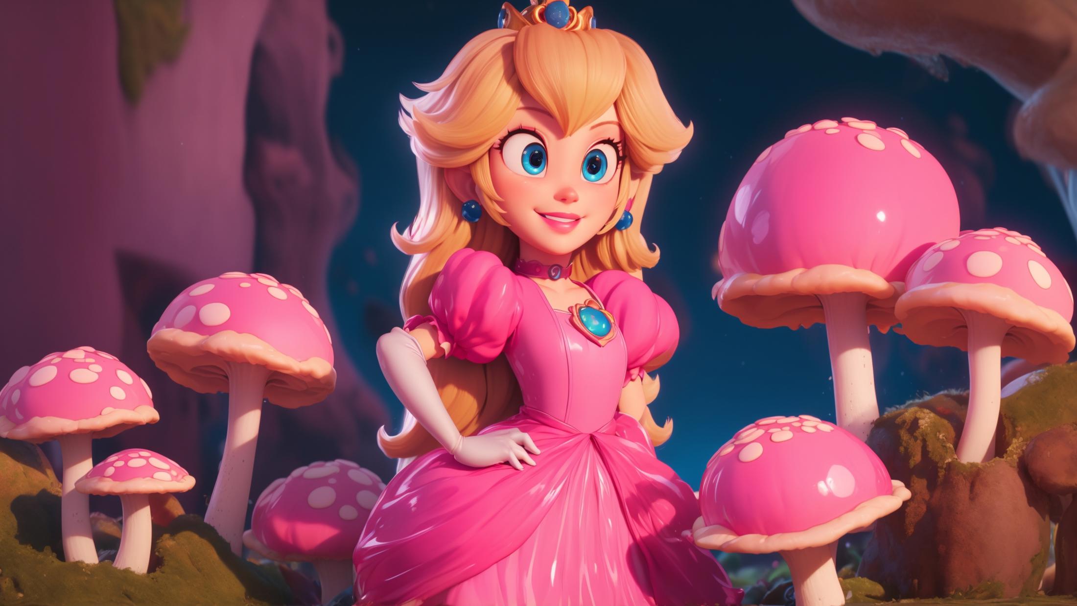 princess peach - The Super Mario Bros. Movie - movie like image by marusame