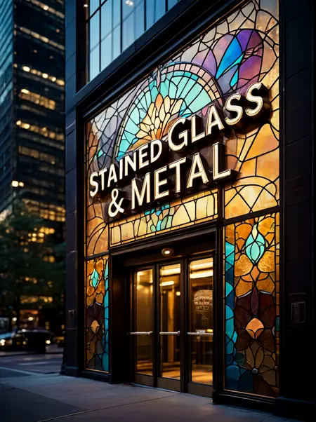 Stained Glass and Metal - CE