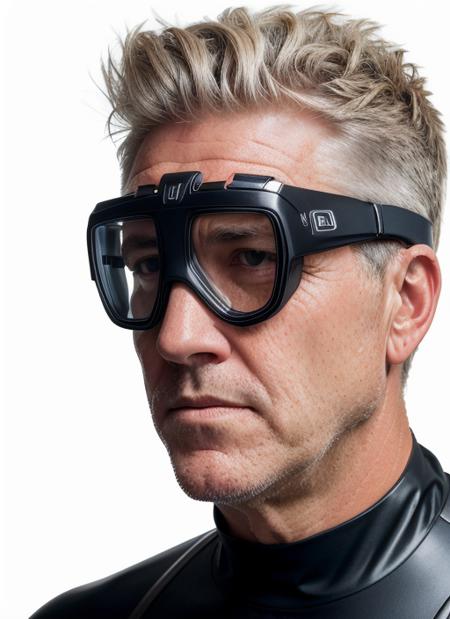 ((detailed face)), (dl1),  headshot, man, solo, man in scuba outfit, full body, full body shot, white background, no background, PNG, natural lighting, no shadows, ultra detailed, hyperrealistic, 80mm, 4k, 8k, 8k realistic, sharp focus, intricate, high resolution   <lora:DavidLynch-10:0.8>