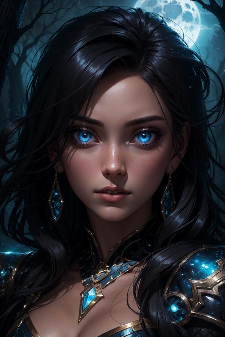 1girl, The moonlight shines down upon it, bringing with it swirling magical lights, the forbidden tree, dynamic lighting, fantasy concept art,
(detailed face:1.2), (detailed eyes:1.2), (detailed background)