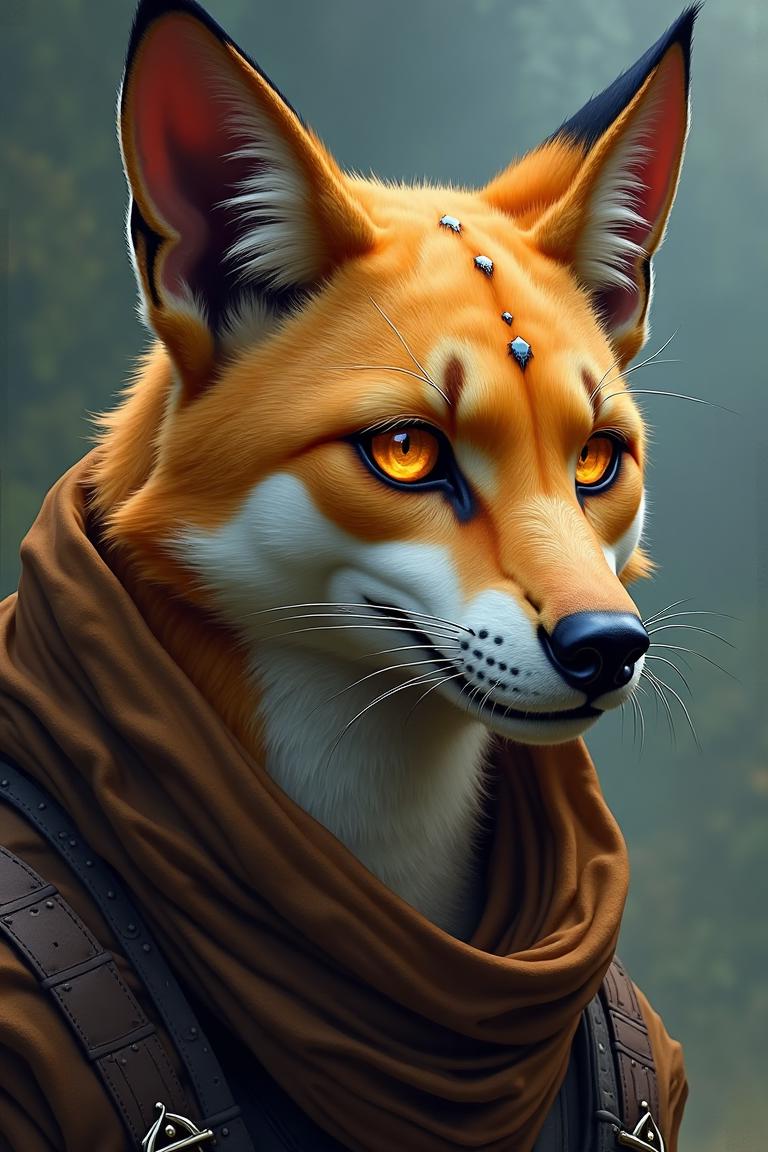 (score_9, score_8_up), score_7_up, zPDXL, solo, mythp0rt,score_6_up,score_5_up,score_4_up,source_furry,BREAK,furry,anthro,detailed face eyes and fur, in Jagged Portrait art style, a rugged Khajiit with many small scars