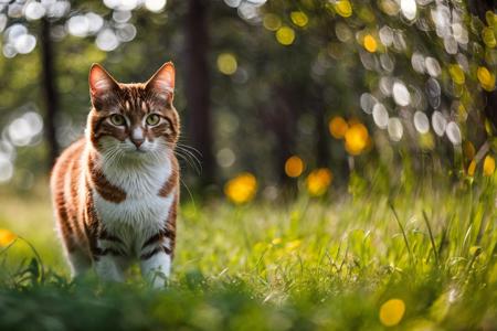 <lora:gelios40bokeh_v2-000007:0.7>,forest, gel40bo,cat, (bokeh:1.4),sunny ,
