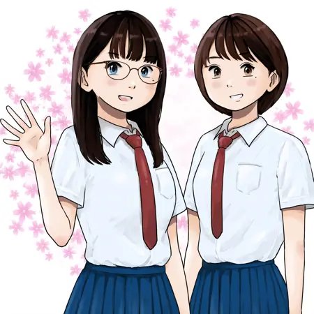 moka & chika (joshikoseino_kutsushitakaidara_kusakatta) XL Illustrious LORA