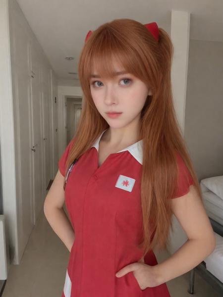 instagram photo, dirya, aska, 1girl, long red hair, beautiful, young, (nurse dress:1.3), <lora:dirya:0.65>