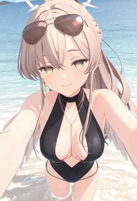 (3D/Anime Game/Cosplay) Kirifuji Nagisa (Summer Swimsuit) 桐藤 ナギサ (夏用水着) - Blue Archive ブルーアーカイブ (ブルアカ)