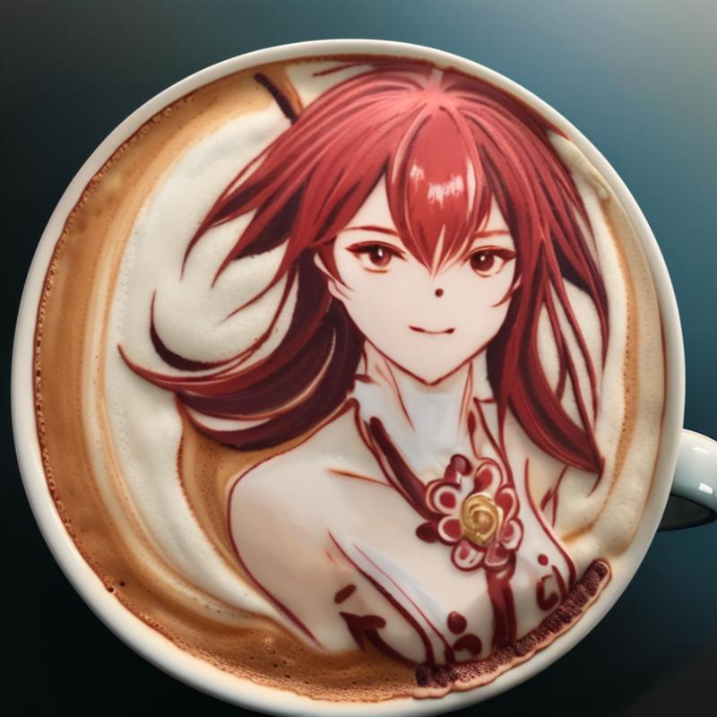 latte art(character) image by zoca