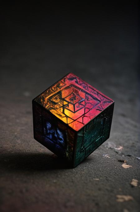 ((Introduce quality iteratively))((color photographic apocalypse revealed blinding supernatural sunrise exegetical Zohar Metatron Demands Cubes)(vesiva piscis mandorla))(evocative depth of field(absolute sharpness)(true black point)(art of genius)(relativistic gradients)((vibrant colorful saturated hues))((dark corners vignette))
<lora:LCM-LoRA-XL_V1:0.21>
<lora:SDXLHighDetail_v5:0.3>