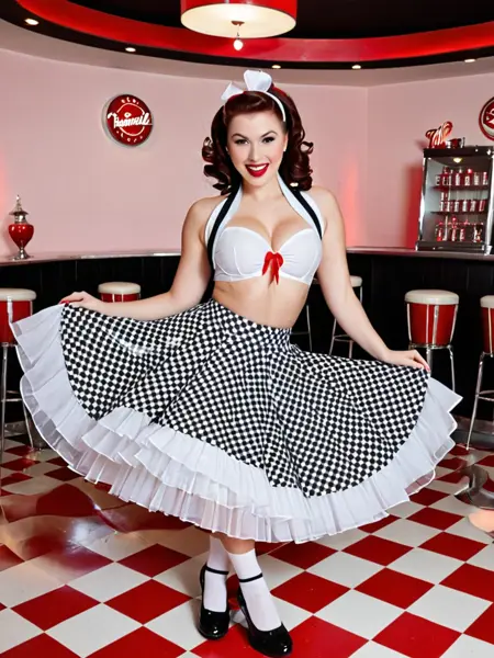 1950s Bombshell Babe - v1.0-XL