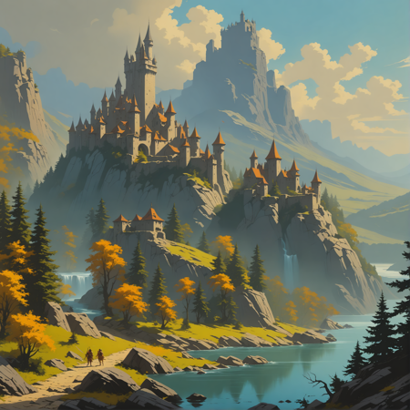 Fantasy sceneries Mix - retro inspiration (XL/Illustrious) SDXL