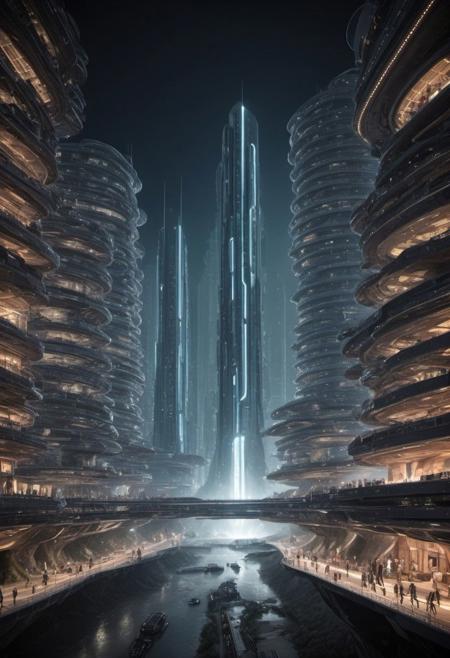 (An imaginary picture of the reappearance of future civilization:1.6),great lighting, OverallDetail, junkworld, BadDream, FastNegativeV2, elven architecture,
(future civilization, future street, future buildings, future vehicle:1.6),
(circuit board:1.5)
(lots modern design housing on the spacecraft, masterpiece:1.5), future_urban, future_skyline,
(large file, super realistic, 4k, 8K, 16k, FHD, HD, VFX , perfect, photograpy, construction sales photograpy, Interior design, super high resolution, cinematic photography:1.2),   
(extra long shot, wide-angle lens, POV, DOF:1.1), 
(creeping fogs, dust shining in the light:1.4),
(amazing, mystery, Spectacular, Luxurious, elegance, perfect design, harmonious color:1.1),
(nion light, tron, Signboard light box | Advertising screen | TV wall | Neon advertising:1.4),
fashion design, Modern, Modernism, mystery, Spectacular, Luxurious, elegance, perfect design,
(industrial:**|mechanical:**|gritty:**|metallic:*|sci-fi:**|future:**|Organicism:**_style),
[Metal|Leather|Flash|Neon|Glass|Screen|carpaint_Detailed Texture: 0.7]
[[urban landscape:**|moon:**|nature landscape:**:|changeable cloud:**]:0.75],
[skyscraper:**|building:**|viaduct:**|future city:**|MRT:**|park:**|neon sign:**_urban landscape::0.85],
(blurred background:1.4),
[(background, more_details:0.3), (more_details:0.6), (more_details:0.8),
(more_details:1.2):0.65],
BadDream, FastNegativeV2, OverallDetail, great lighting, elven architecture, futureskyline, futureurban