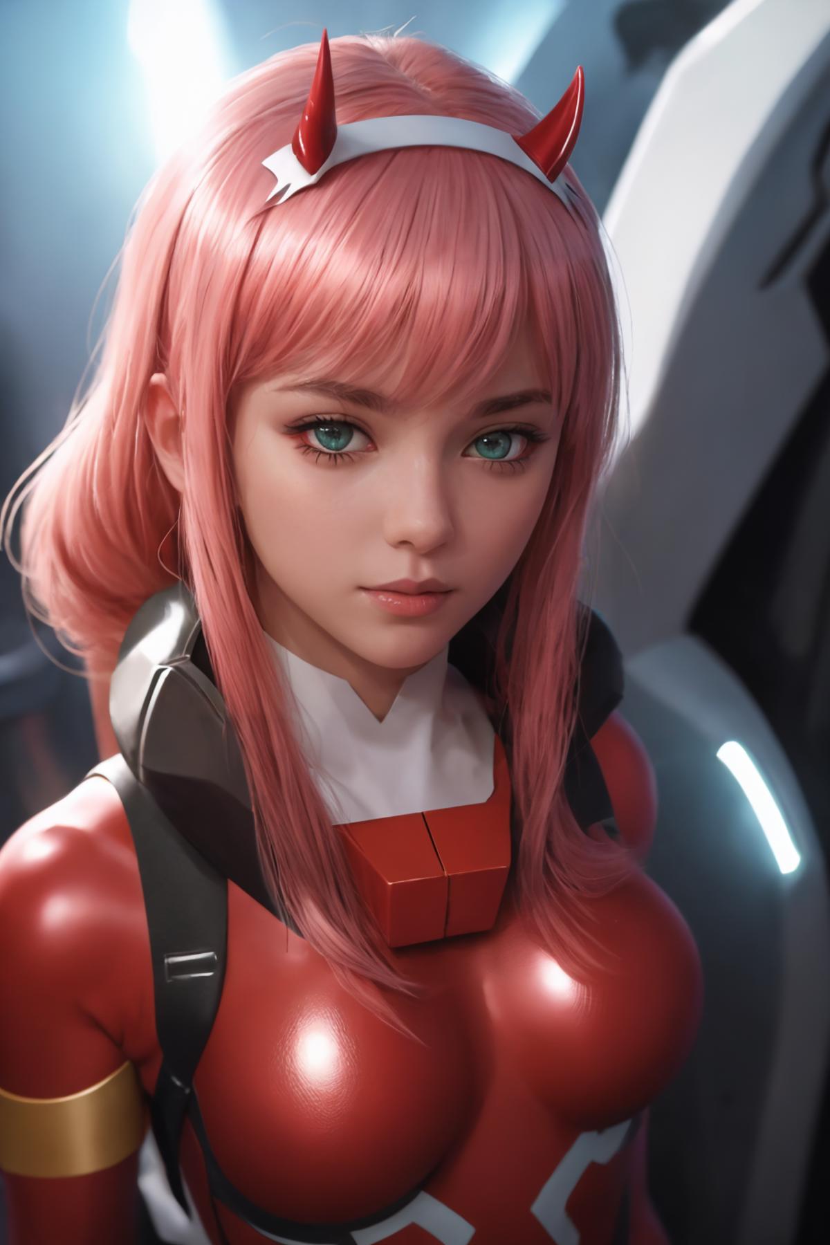 Zero Two (DARLING in the FRANXX) LoRA | 4 Outfits image by Looker