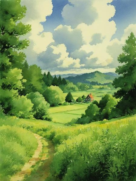 Ghibli watercolor style v1.0
