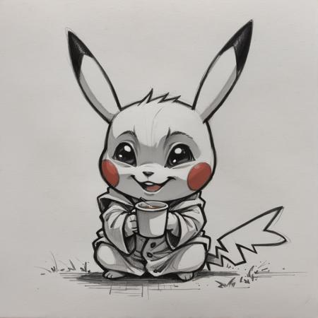 Charcoal pencil sketch (for pony) v1.0