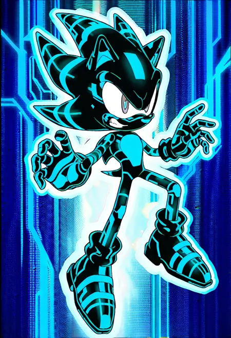 Super Sonic Cyber (Sonic The Hedgehog)