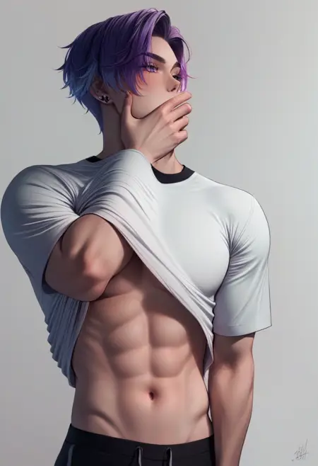 Guilty Challenge Meme (Shirt Lift) | Concept LoRA XL